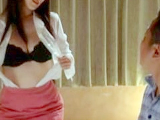 Masturbation Thrills with the Nice Boss's Dick and Tits Fucking in Tokyo